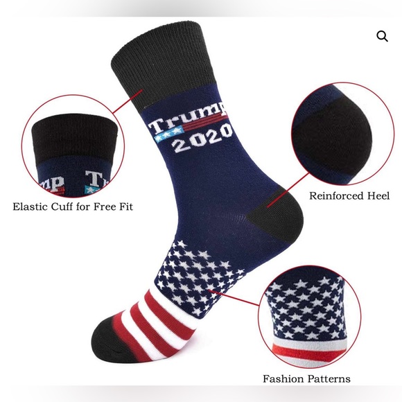 🇺🇸Trump 2024 Breathable Durable American Flag One Size Fits Most Socks! - Picture 5 of 6
